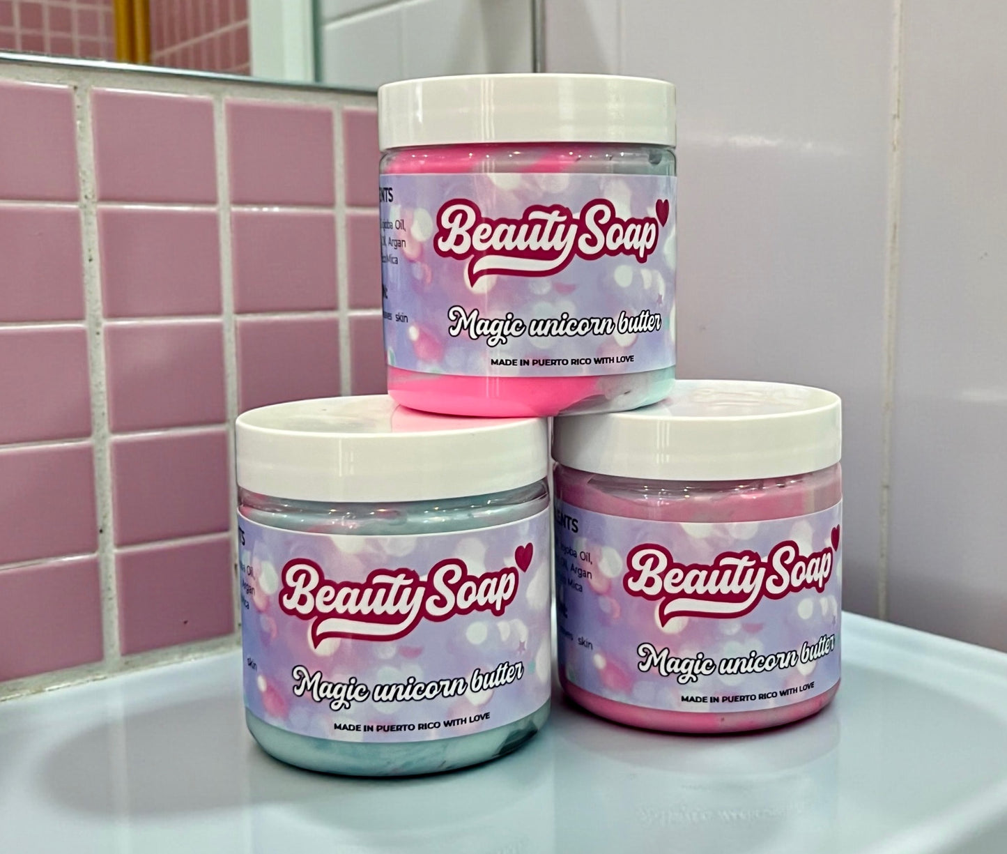 Magic unicorn butter cream